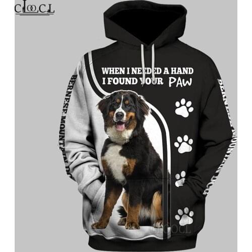 HX Newest Popular Bernese Mountain Dog Hoodie Men Women Sweatshirts 3D Print Fashion Harajuku Casual Tracksuit Drop Shipping