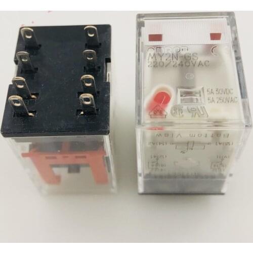 Original MY2N-GS-220/240VAC 8pin 5A 250VAC led relays