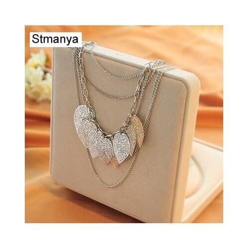 Leaf Necklace Hot Sale Necklace New Long Sweater Multi Layer Chain Bohemia Leaf Necklace #19031
