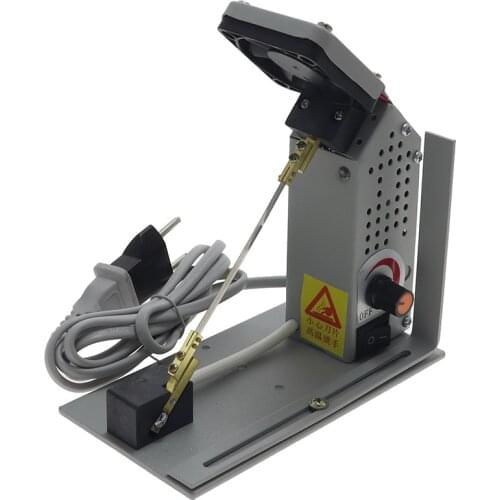 Metal high frequency adjustable temperature hot cutting machine ribbon label elastic band Velcro hot cutting machine