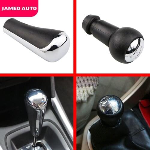 Jameo Auto AT MT 1 Piece Car Gear Head Shift Knob Fit for Peugeot 207 208 2000 - 2019 Replacement Parts
