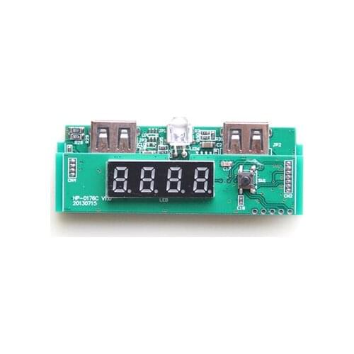 Synchronous Rectification Digital Display 5V Booster Board Dual USB Intelligent Output Digital Display Charging Treasure Board