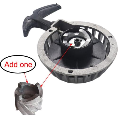 Silver Mini Alloy Pull Starter Recoil Start Part Pull Starter Fit For ATV 49CC Pocket Bike Minimoto Quad