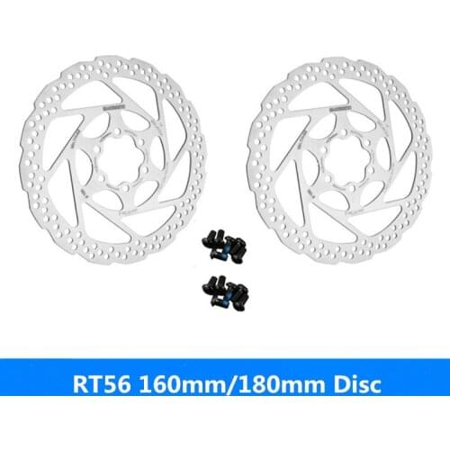 SHIMAN0 RT56 160mm/180mm mountain bike riding brake pads / oil disc brakes brake discs brand new original free shipping