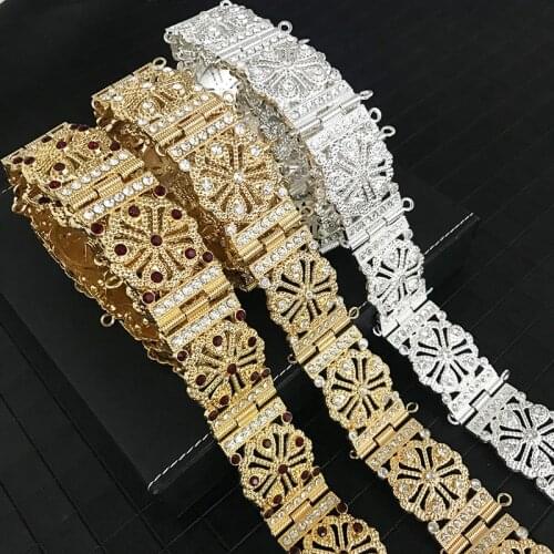 Vintage aristocratic court carving hollow metal belt waist adjustable Morocco best-selling wedding jewelry waist chain jewelry