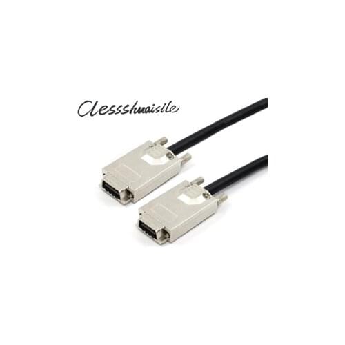 100pcs/lot) 1m 2m External Infiniband Screw Type Cable SAS SFF-8470 to Infiniband SFF-8470 4X