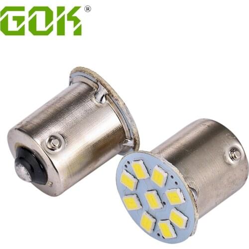 100 x Auto Led 1156 LED BA15S P21W S25 9 led 2835 External Light Car Truck Trail Brake Reverse Backup Light Turn Signal Lamp 12V