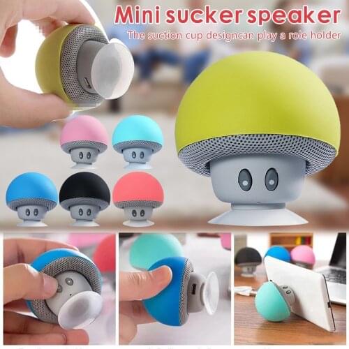 2021 Bluetooth Speaker Suction Cup Speaker Sound System TF USB Caixa De Som Outdoor Portable MP3 Music Small Head Soundbar