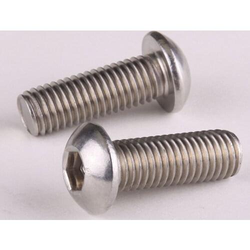 30PCS 304 Stainless Steel Round Head Hexagon Pan Head M4 * 10