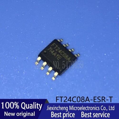 50PCS FT24C08A-ESR-T FT24C08A SOP8 FT24C08A-ETR-T 24C08A MSOP8 New original