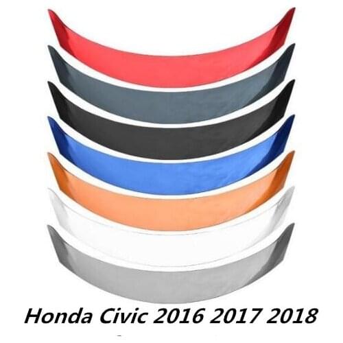 ABS Paint Car Rear Wing Trunk Lip Spoilers Fits For Honda Civic 2016 2017 2018 2019