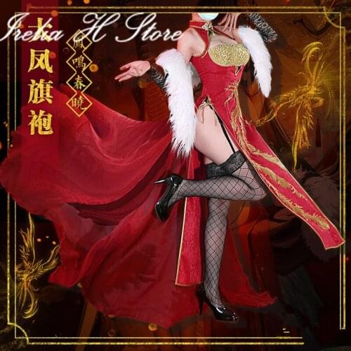 Azur Lane Cosplays Taiho cheongsam Cosplay Costume sexy dress female