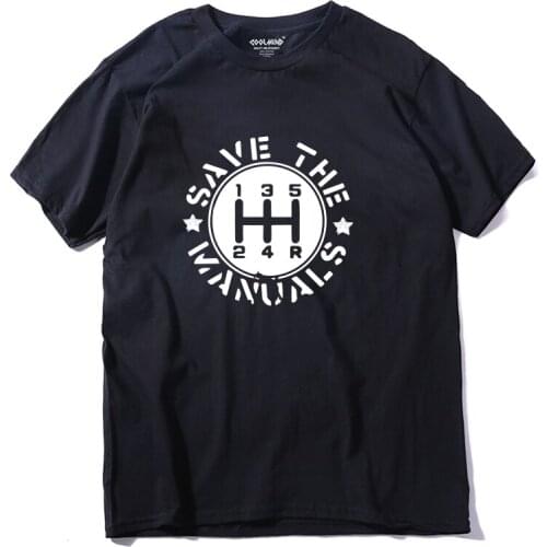 COOLMIND CA0102A 100% cotton short sleeve gearlever print men T shirt casual cool funny tshirt cummer loose T-shirt tees pthd