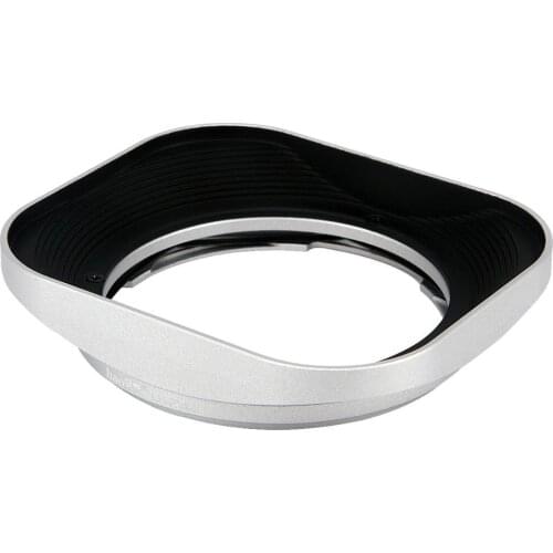 Haoge LH-ZV06 Square Metal Lens Hood for Carl Zeiss Distagon T* 2.8/21 21mm f2.8 ZM, C Sonnar 1.5/50 50mm f1.5 ZM Lens silver