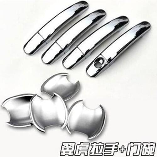 ABS Chrome Door Handle Bowl Door handle Protective covering Cover Trim Car Styling for Ford kuga 2013-2019