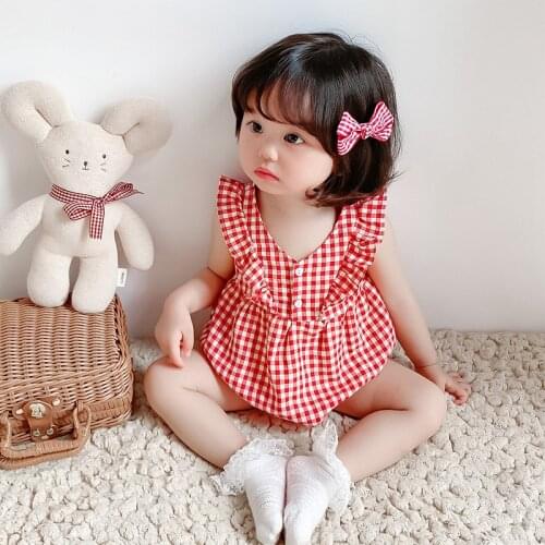 Girl Baby Summer Bodysuit High Quality Dropshipping Newborn 0-24M Toddler Girls Overalls Clothing Baptism Birthday Girl Clothing