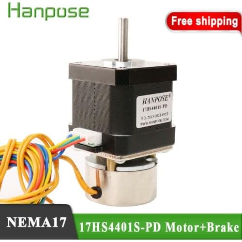 High torque 40N.cm 1.5A 17HS4401S-PD stepper driver controller two phase stepper motor with brake for 3D printer accessories