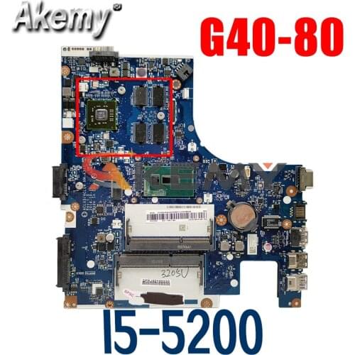 Laptop motherboard For LENOVO G40-80 I5-5200 14' inch Mainboard 5B20H12587 ACLU3/ACLU4 NM-A361