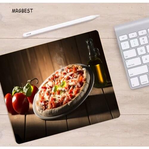 MRGBEST Small Mouse Pad Delicious Food Pattern 220x180mm with Natural Anti-slip Rubber Desk Mat Game Accessories Gamer Mice Pad