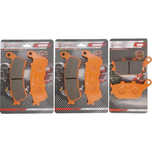 Motorcycle Carbon Fiber Front Rear Brake Pad For Honda CB600 07-15 CBF600 08-15 CBR600 11-15 CBF500 04-07 XL700 08-11 VT1300