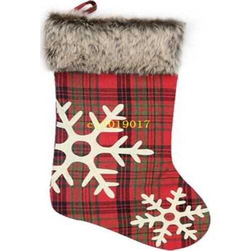 Christmas Stockings Decor Christmas Trees Ornament Party Decorations Santa Christmas Stocking Candy Socks Bags Xmas Gifts Bag