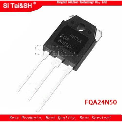 1pcs/lot FQA24N50 24N50 N-channel FET TO-3P 500V 24A