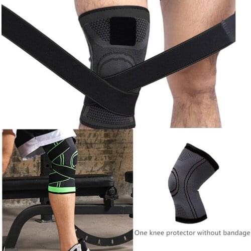 2@#Outdoor Cycling Cycling Knee Support Braces Elastic Nylon 1Pcs Motorcycle Knee Pad Men Protective Knee Protector Equipment