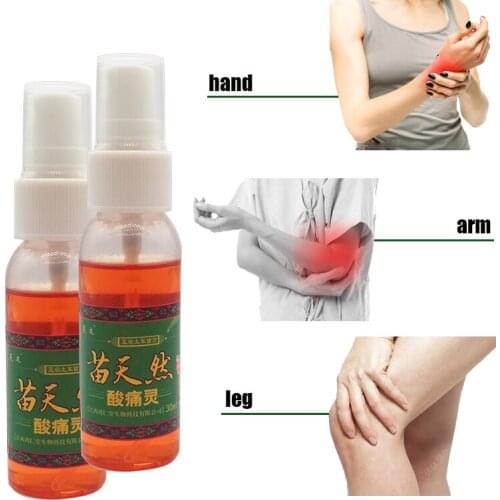 2pcs Natural Seedling Sore Bones Ling Spray Arthritis Pain Relief Rheumatism, Muscle Back Orthopedic Shoulder Sprain ist Pain