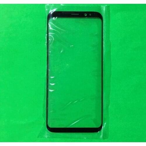 30Pcs/Lot Touch Panel Replacement For Samsung Galaxy S8 G950 G950F 5.8" / S8+ Plus G955 6.2 " Black Front Outer Glass Lens Cover