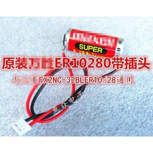 5PCS FREESHIPPING Japan original ER10/28 3.6v lithium battery ER10280 PLC FX2NC-32BL