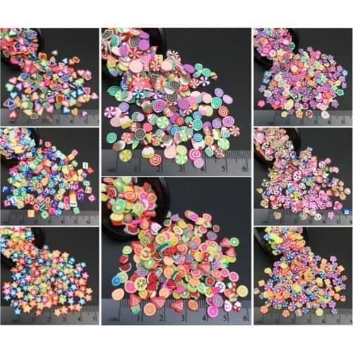 500g Wholesale Mix Polymer Clay Sprinkle For Kids Diy ,Soft Clay For Craft Clay/Nail Art /Scrapbook Decoration , Filler