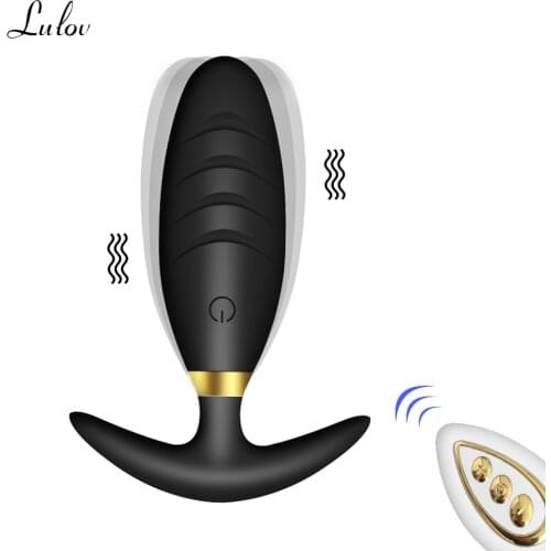 Anal Vibrator Butt Plugs Prostate Massager Wireless Remote Control Anal Plug Intimate Goods Adults Erotic Sex Toys For Men Gay