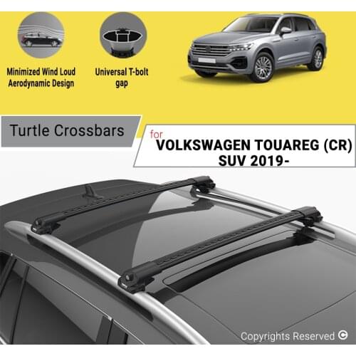 BARS FOR VOLKSWAGEN(VW) TOUAREG(CR) SUV 2019 ON ALUMINUM ALLOY SIDEBARS CAR ROOF RACK LUGGAGE CARRIER CROSSBAR