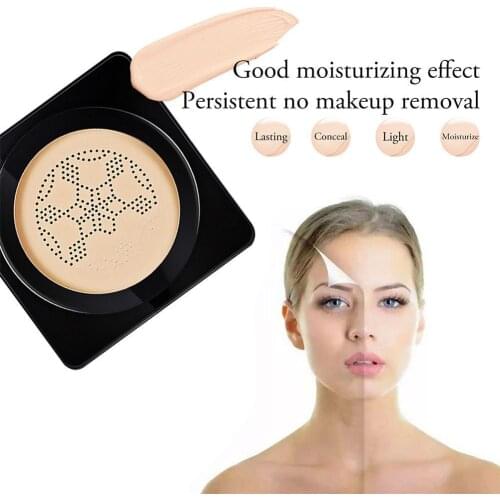 BB Air Cushion Foundation Mushroom Head CC Cream Concealer Cosmetic Makeup Face Waterproof Cosmetics Makeup Brighten Whiten F1N8