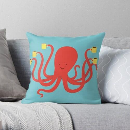 More coffee Throw Pillow Cushion Cover Polyester throw pillows case on sofa home living room car seat decor 45x45cm