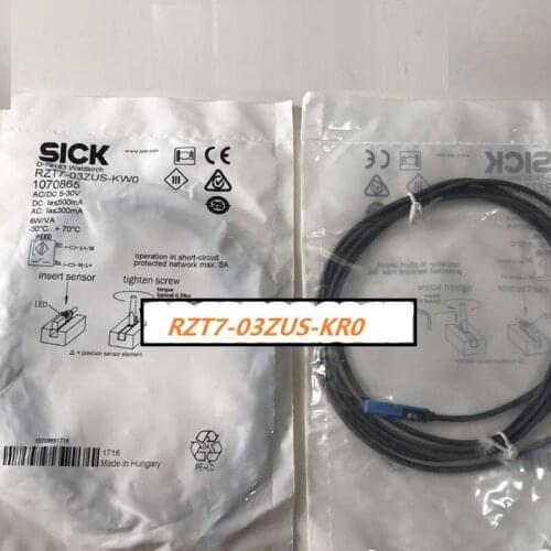 SICK SENSORS FOR T-SLOT CYLINDERS RZT7-03ZUS-KR0 Cable with connector M8, 3-pin, 0.5 m 5 V AC/DC ... 30 V AC/DC