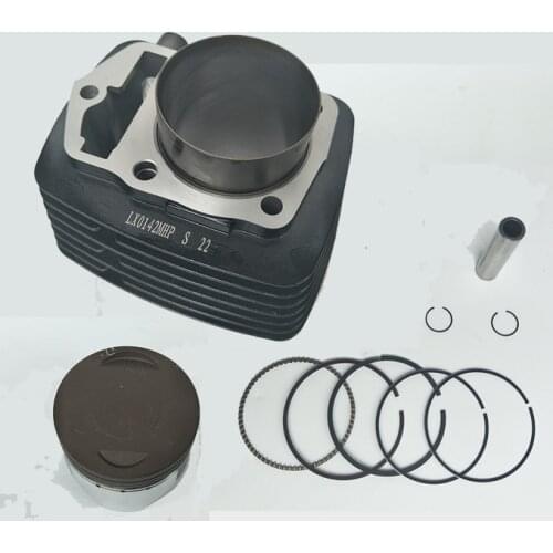 Motorcycle Engine Parts Cylinder Gas Cylinder CB200 / RE200 Engine Pistons and Rings 63.5mm Piston Kit