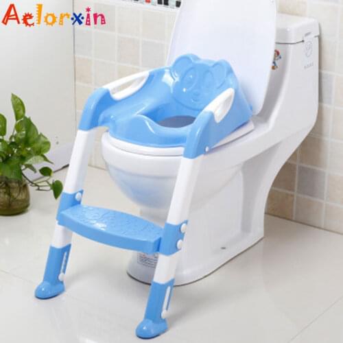 Baby Potty Training Seat Childrens Potty Baby Toilet Seat With Adjustable Ladder Infant Toilet Training Folding Seat