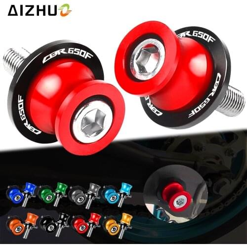 FOR HONDA CBR650F CB650F CBR CB 650F 2014 2015 2016 Motorcycle Accessories 8MM Swingarm Spools Stand Screws CNC CBR 650 F LOGO