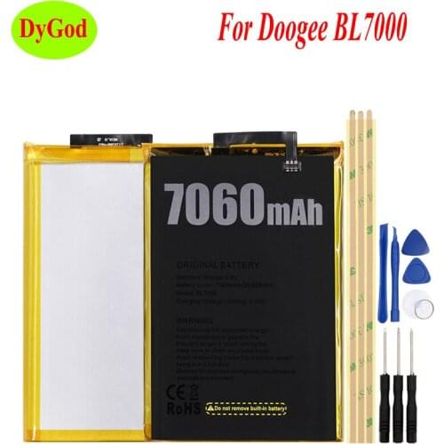 DyGod 7060mAh for Doogee BL7000 Battery Replacement Batteries Bateria For Doogee BL7000 Smart Phone with tools
