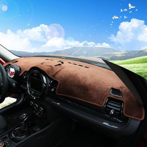 Brown Car Dashmat Dash Mat Sun Shade Dashboard Cover For Mini Cooper Clubman F54 Hardtop F55 Hatchback F56 2015 2016 2017 2018