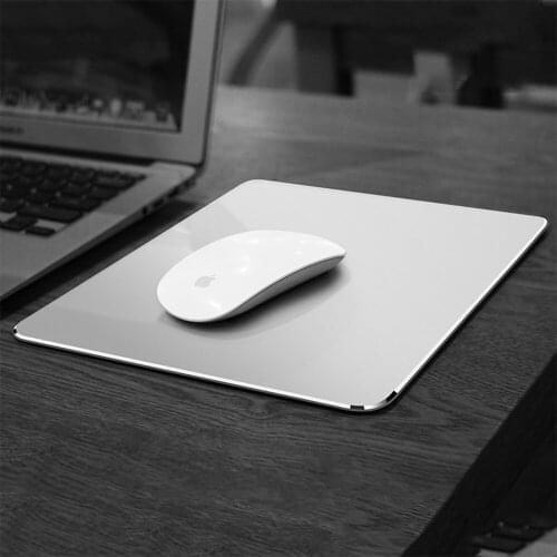 Mouse Pad Metal Aluminum Mat Smooth Magic Pad Mousead Double Side Waterproof Fast Accurate Control For Office Home Gamer Pads