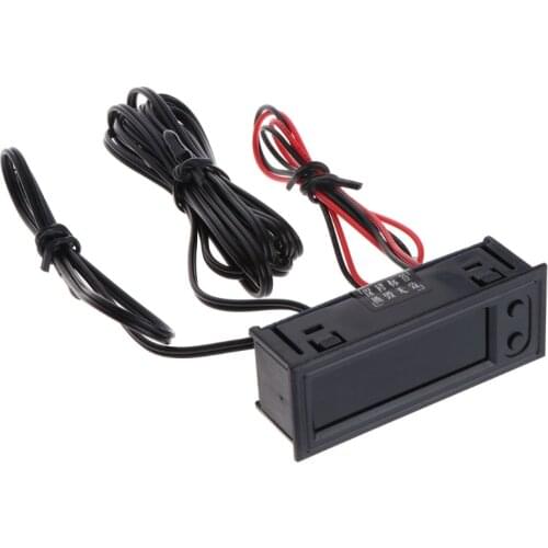 Hot Selling DIY Multifunction Clock Car Temperature Battery Voltage Monitor Voltmeter DC 12V