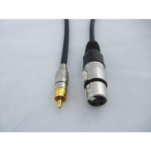 Mother dragon card to lotus XLR to RCA Signal lines Audio line Audio power amplifier connection line 3M 9.6ft