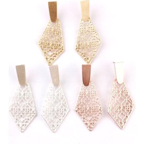 MATTED GOLD Jewelry Gia Drop Earrings Filigree Hammered Metal Abstract Petal Shape Earrings Mothers Day Mom Gift