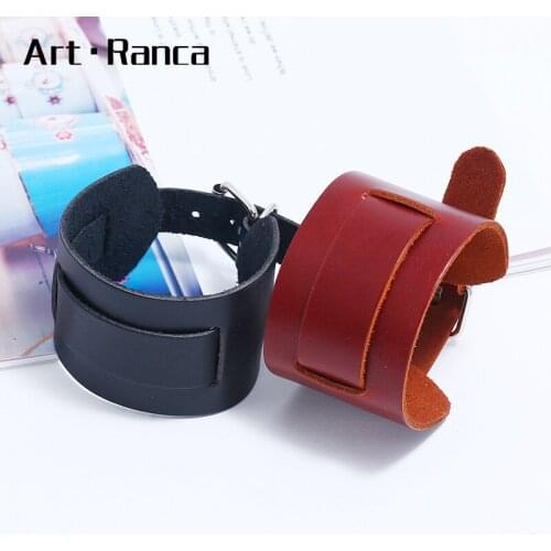 Punk Fashion Atmospheric Simple Leather Outdoor Leisure Wrist Bracelet