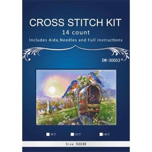 Couple of bird and nest ,Counted Cross Stitch 14CT Cross Stitch Sets Wholesale cartoon Cross-stitch Kits
