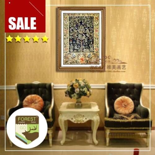 Wall tree decor painting art 1 pc canvas spray prints particular tree classic Persian carpet floral home decor oil painting art
