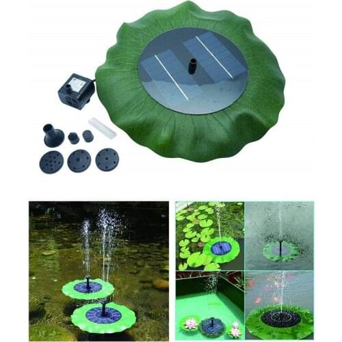 Brand New Marine Water Pump Solar Panel Lotus Leaf Floating Water Pump Garden Watering Power Fountain Pools