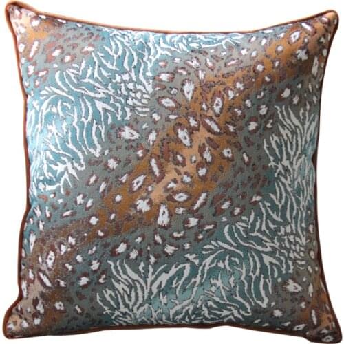 European Style Abstract Chenille Colorful Square Living Room Bedside Sofa Bay Window Waist Cushion Pillow Cushion